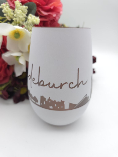 Preview: Windlicht Machdeburch Gravur Magdeburg Skyline